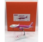 JC Wings A320neo Peach Aviation JA201P 1:200 with stand