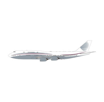 Phoenix Diecast B747-8 BBJ Qatar Amiri Flight A7-HBJ 1:400