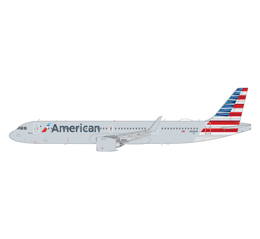 A321neo American Airlines 2013 livery N421UW 1:200 with stand