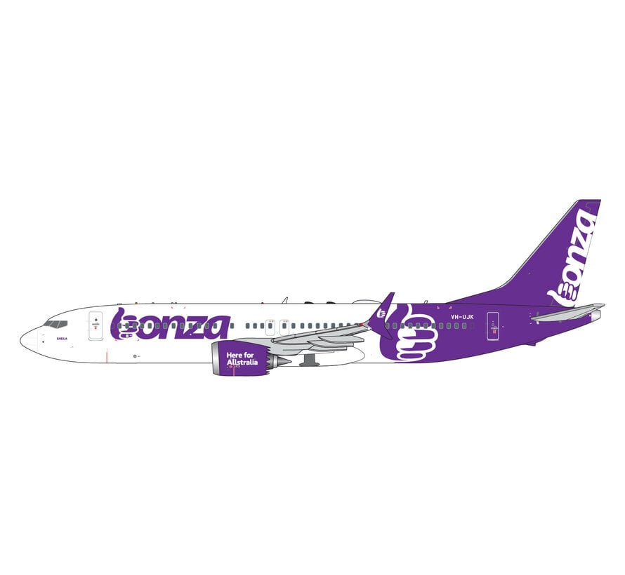 B737-8 MAX Bonza VH-UJK 1:400