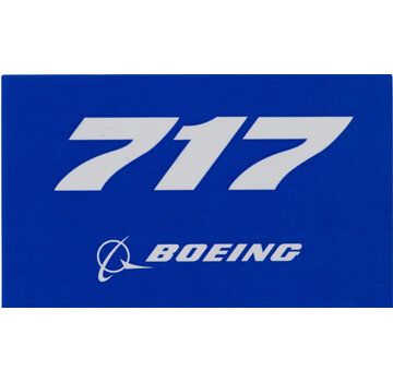 Boeing Store 717 Blue Rectangle sticker +NSI+