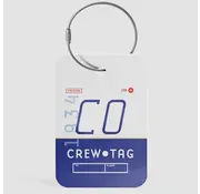 Airportag Luggage Tag CO Continental Crew