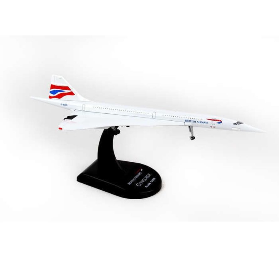Concorde British Airways Union Jack Livery 1:350 with stand