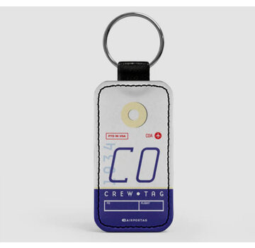 Airportag Keychain Continental Crew