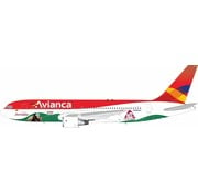 InFlight B767-200 Avianca old livery Juan Valdez N988AN 1:200 polished with stand