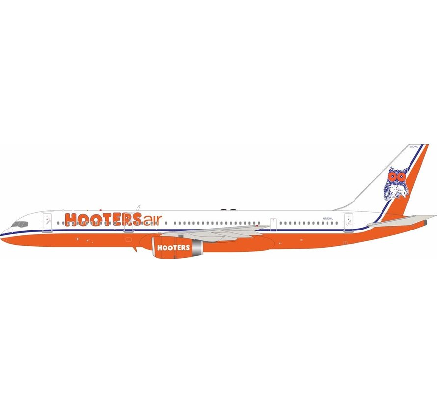 B757-200 Hooters Air N750WL 1:200 with stand
