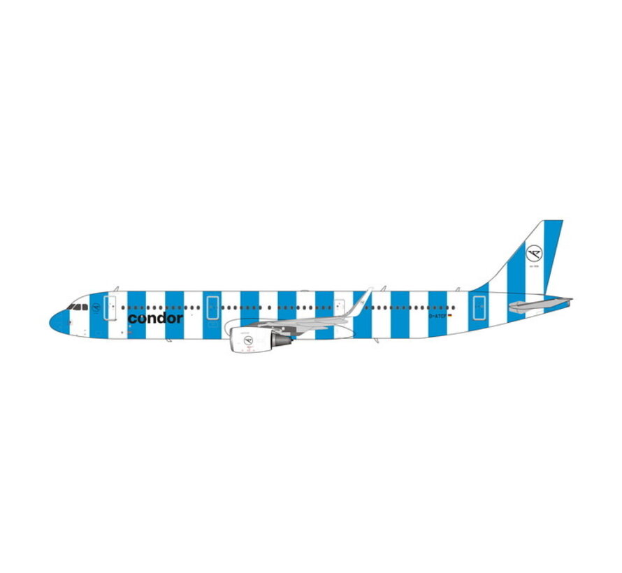 A321s Condor Sea blue new livery 2022 D-ATCF 1:400 sharklets