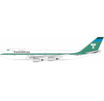 InFlight B747-200 Transamerica Airlines N742TV 1:200 with stand