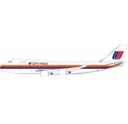 InFlight B747-400 United Airlines Saul Bass N186UA 1:200 with stand