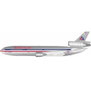 InFlight DC10-30 American Airlines N137AA 1:200 polished with stand
