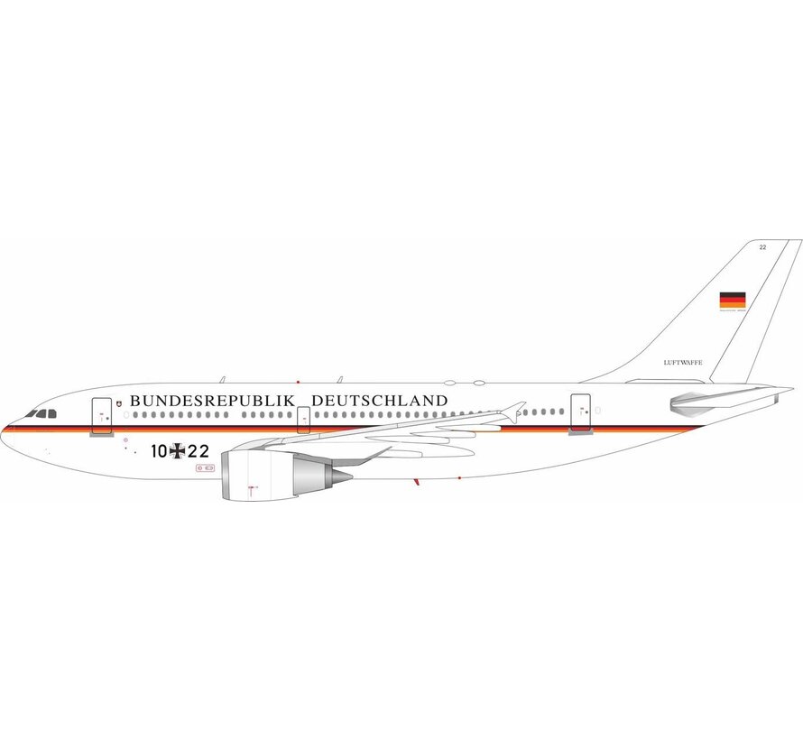 A310-300 Bundesrepublik Deutschland Luftwaffe 10+22 with stand
