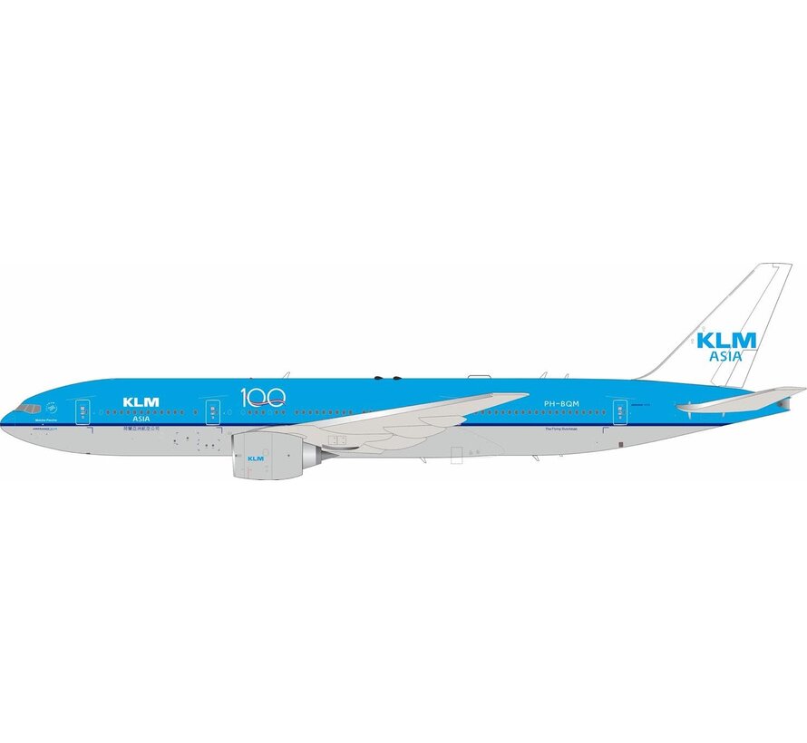 B777-200ER KLM Asia 100 Years  PH-BQM with stand