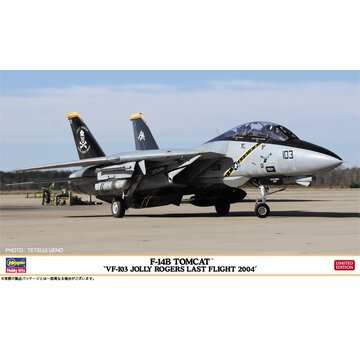 Hasegawa F14B Tomcat "VF-103 Jolly Rogers Last Flight 2004” 1:72 New 2023