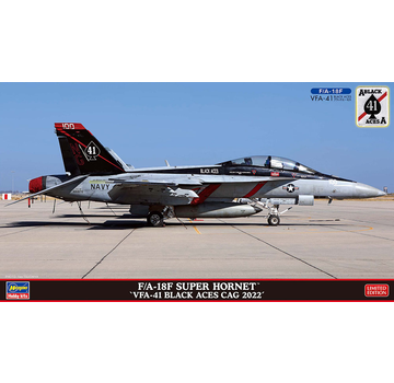 Hasegawa F18F Super Hornet™ “VFA-41 Black Aces Cag 2022” 1:72 New 2023