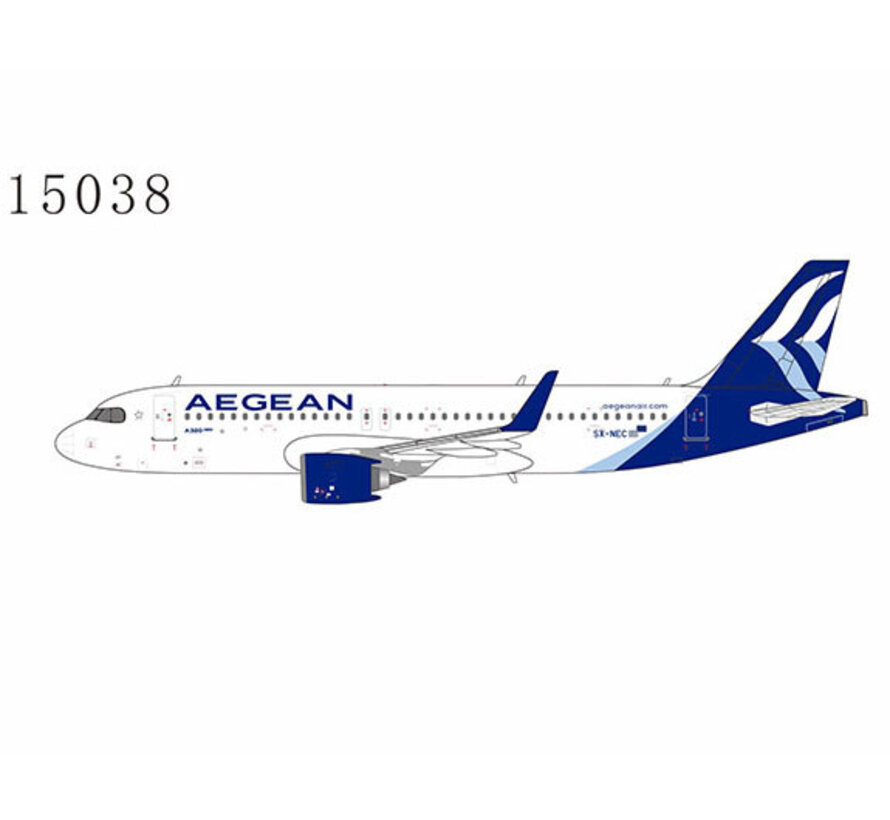 A320neo Aegean Airlines new livery SX-NEC 1:400