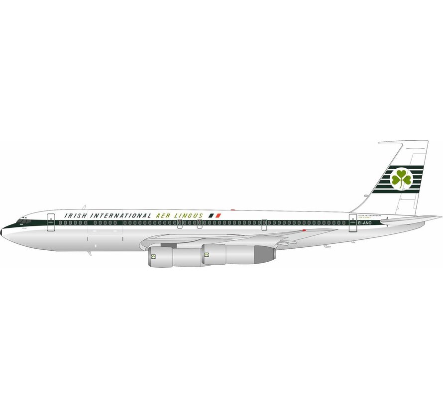 B707-300C Aer Lingus Irish International old livery EI-ANO 1:200 polished with stand