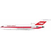InFlight B727-31C TWA Trans World Airlines red poly livery N891TW 1:200 with stand
