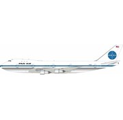 InFlight B747-100 Pan Am Black titles N749PA 1:200 polished with stand