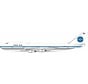 B747-100 Pan Am Black titles N749PA 1:200 polished with stand