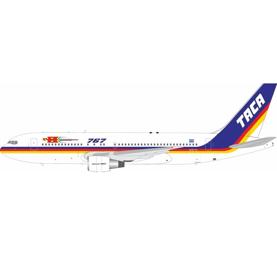 B767-200 TACA old livery N767TA 1:200 with stand