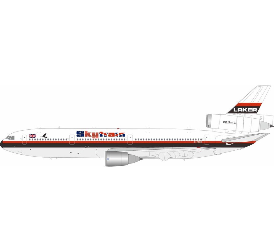DC10-30 Laker Airways Skytrain G-BGXG 1:200 with stand