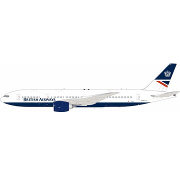 InFlight B777-200ER British Airways partial Landor livery G-VIIA 1:200 with stand and coin