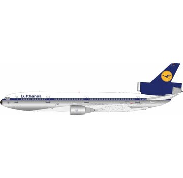 JFOX DC10-30 Lufthansa old livery silver belly D-ADCO 1:200 polished with stand