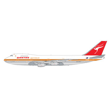 Gemini Jets B747-200B(M) Qantas Airways VH-ECB City of Swan Hill 1980s livery 1:200 with stand