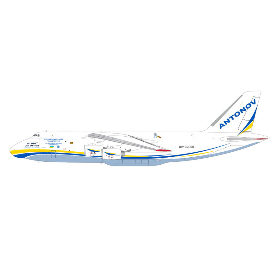 An124-100M Antonov Airlines current livery UR-82088 1:200 with stand