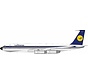B707-300C Lufthansa helvetica livery D-ABOX 1:200 polished with stand