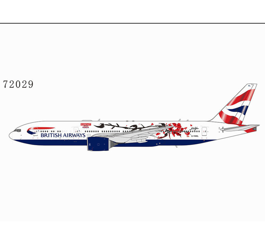 B777-200ER British Airways Great Festival of Creativity G-YMML 1:400 Trent 800 engines