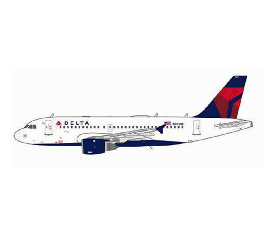 A319-100 Delta Air Lines 2007 livery N301NB 1:400 *Pre-order*