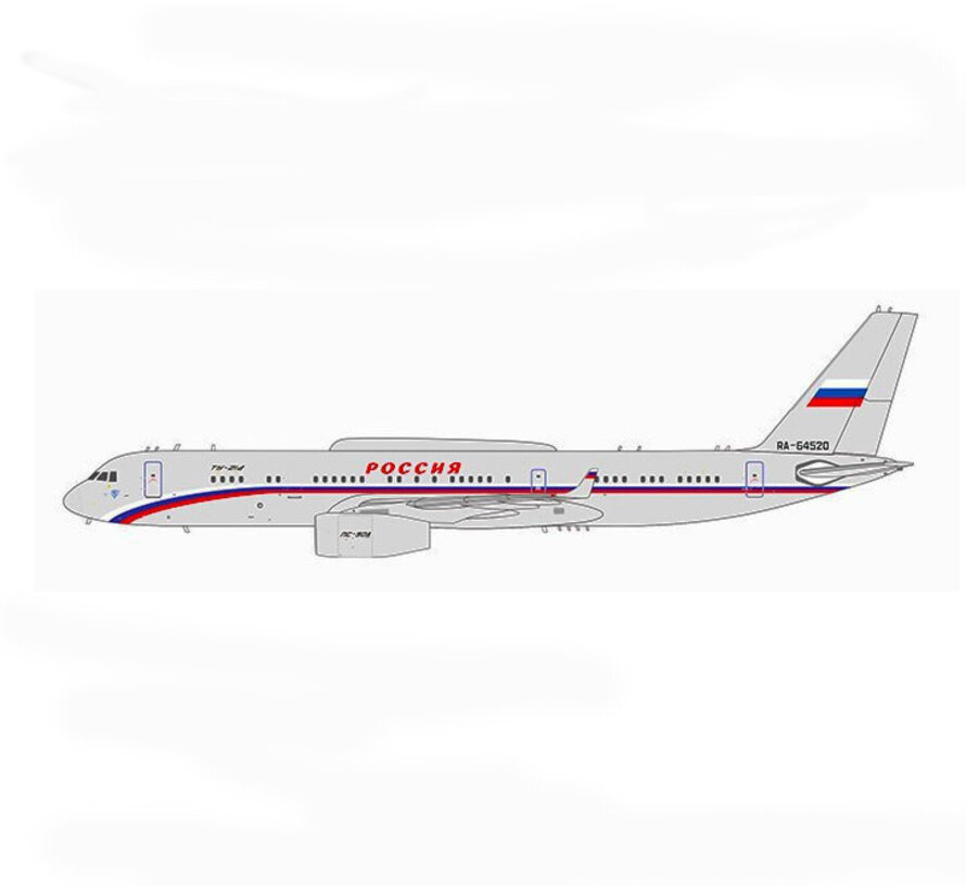 Tu214PU Rossiya Russia State Transport Company RA-64520 1:400 radar dome