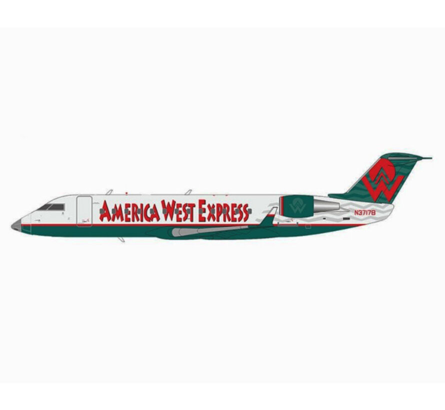 CRJ200LR America West Express Mesa Airlines large titles N37178 1:200