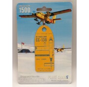 Plane Chains CC138 DHC-6 Twin Otter 13805 RCAF 440 Squadron yellow aircraft skin tag