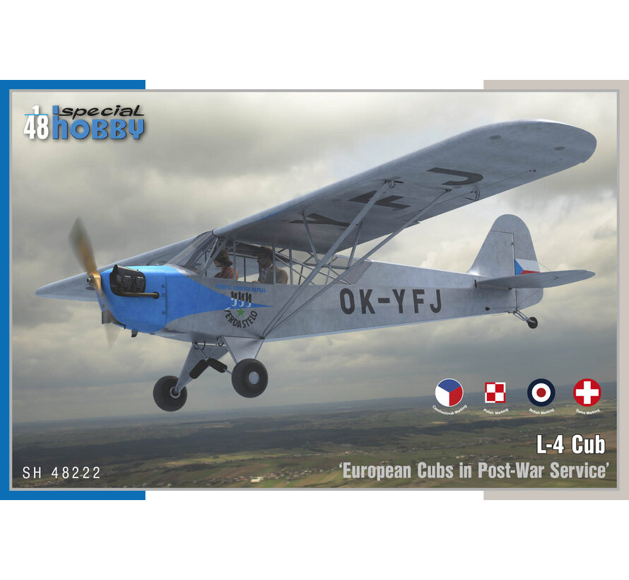 Piper L-4 'European Cubs in Post War Service' 1:48 New 2023
