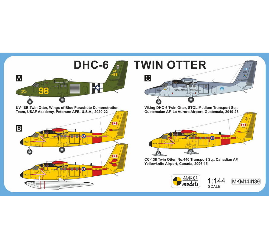 Mark 1 DHC6 Twin Otter 'In the Americas' 1:144