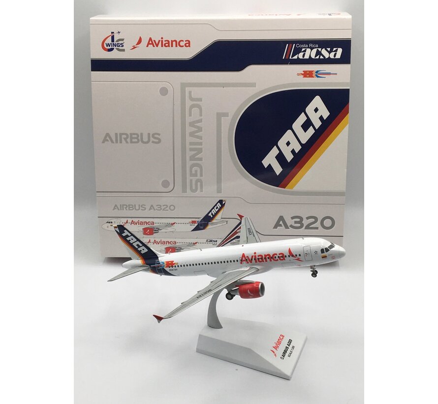 A320 Avianca TACA Retro N567AV 1:200 with stand