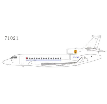 NG Models Falcon 7X Belgian Air Force Luxaviation white new livery OO-FAE 1:200