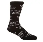 Whiskey Tango Foxtrot Socks