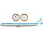 A321 American Piedmont retro livery N581UW 1:200 with stand & coin +preorder+