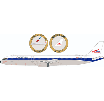 InFlight A321 American Allegheny retro livery N579UW 1:200 with stand & coin +preorder+