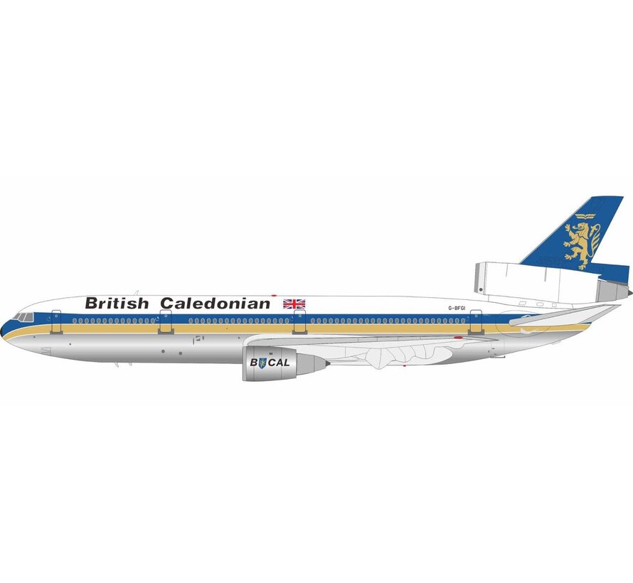 DC10-30 British Caledonian Airways G-BFGI 1:200 polished with stand