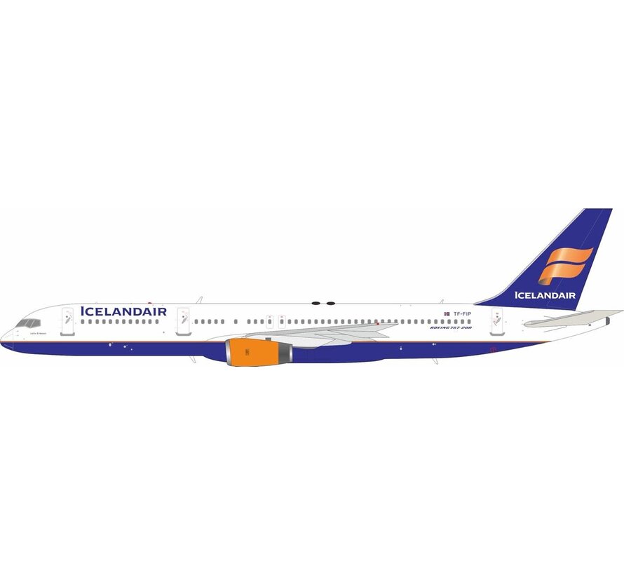 B757-200W Icelandair old livery TF-FIP 1:200 winglets with stand