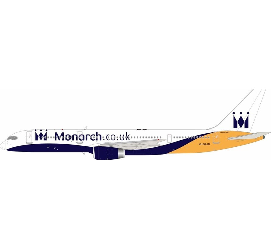 B757-200 Monarch Airlines  .co.uk G-DAJB 1:200 with stand   +preorder+