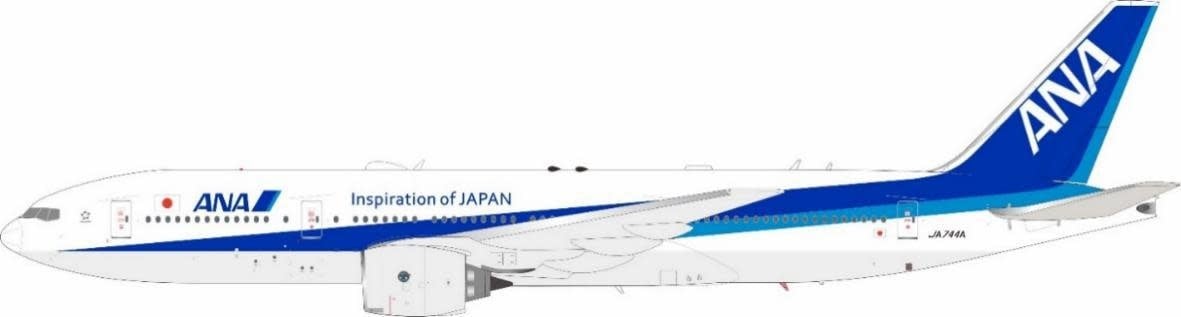 日本航空【新品】ANA B777-200ER JA744A 全日空 トリプルセブン