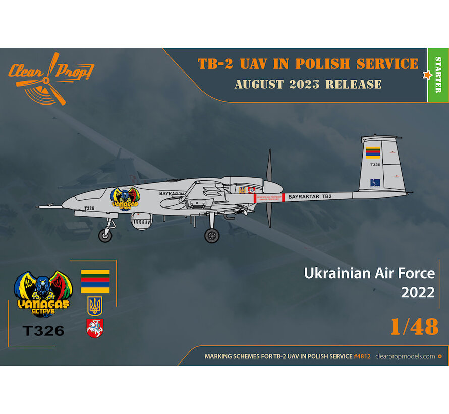 CLEAR PROP Bayraktar TB.2 UAV in Polish and Ukraine service 1:48
