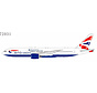 B777-200ER British Airways England football team G-YMMJ TRENT 800 engines 1:400