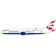 InFlight B737-8 MAX British Airways Union ZS-ZCA 1:200 with stand