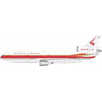 InFlight DC10-30CF World Airways N108WA 1:200 polished with stand